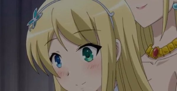 頬を赤らめるユミナ王女